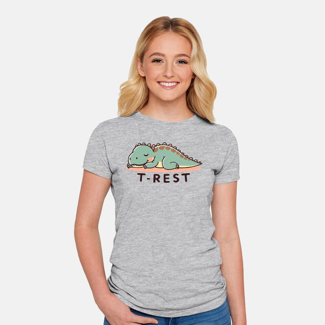 Time For T-Rest-Womens-Fitted-Tee-fanfreak1