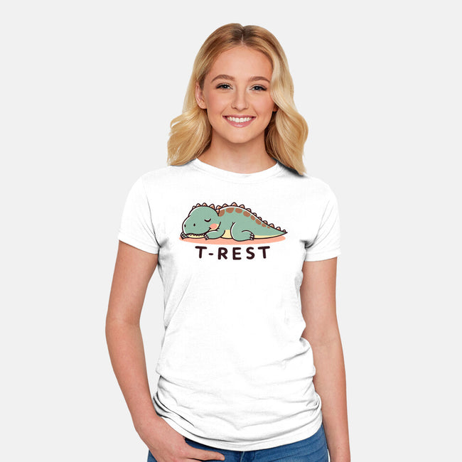 Time For T-Rest-Womens-Fitted-Tee-fanfreak1