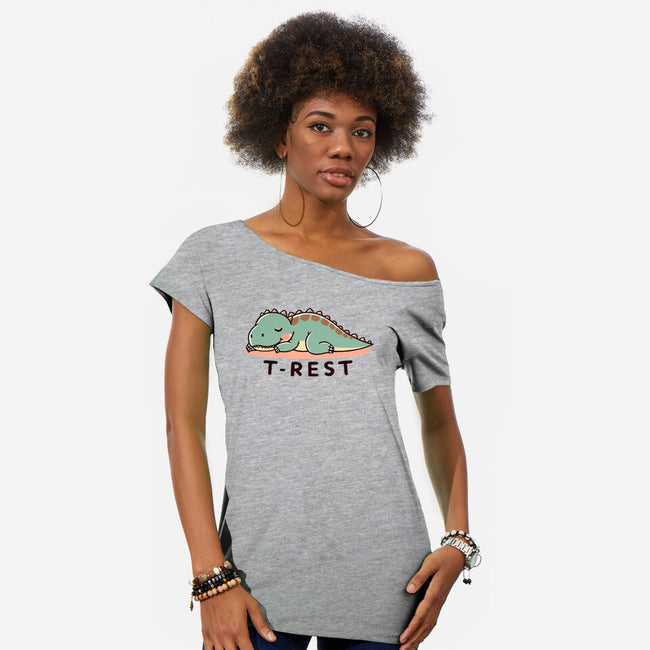 Time For T-Rest-Womens-Off Shoulder-Tee-fanfreak1