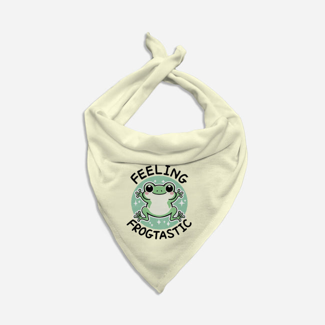 Feeling Frogtastic-Dog-Bandana-Pet Collar-fanfreak1