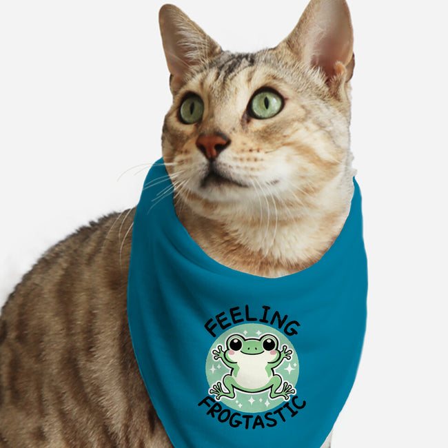 Feeling Frogtastic-Cat-Bandana-Pet Collar-fanfreak1