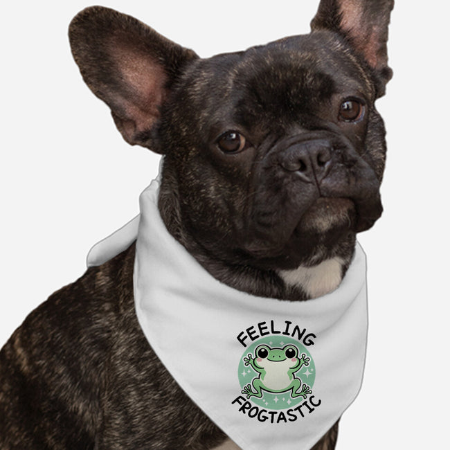 Feeling Frogtastic-Dog-Bandana-Pet Collar-fanfreak1