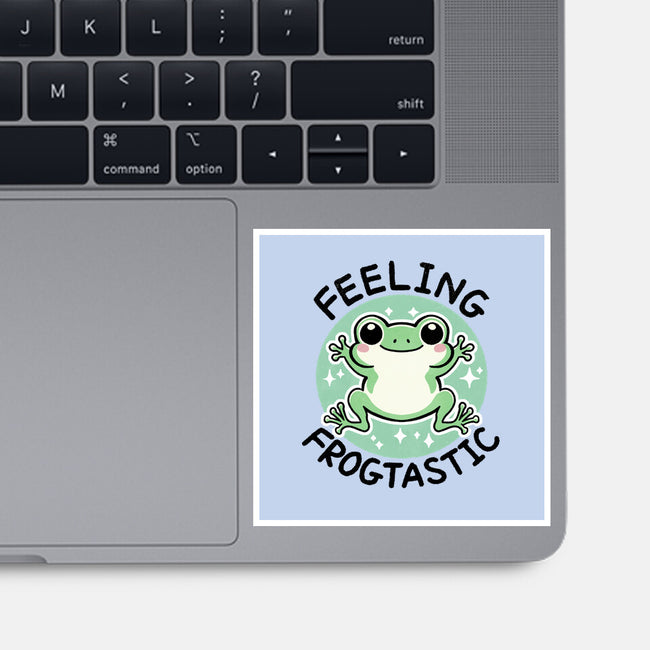 Feeling Frogtastic-None-Glossy-Sticker-fanfreak1