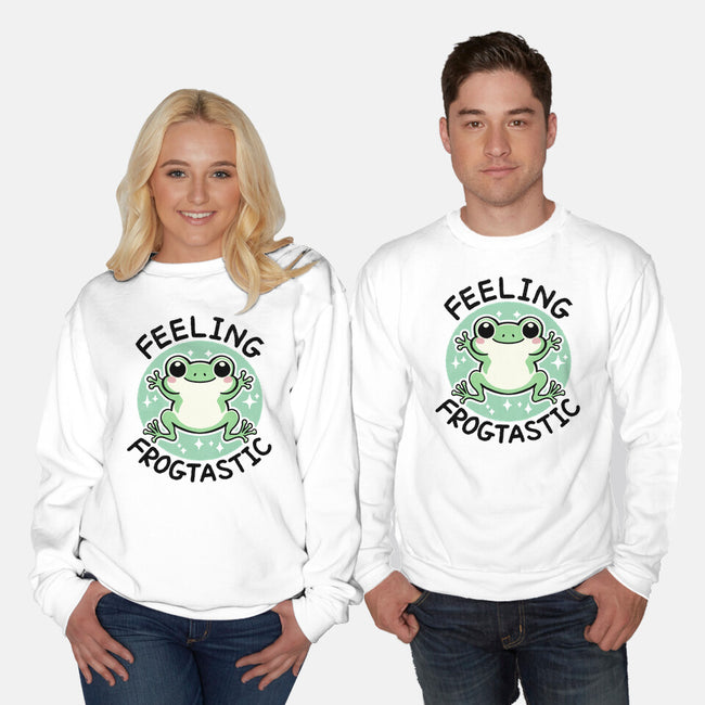 Feeling Frogtastic-Unisex-Crew Neck-Sweatshirt-fanfreak1