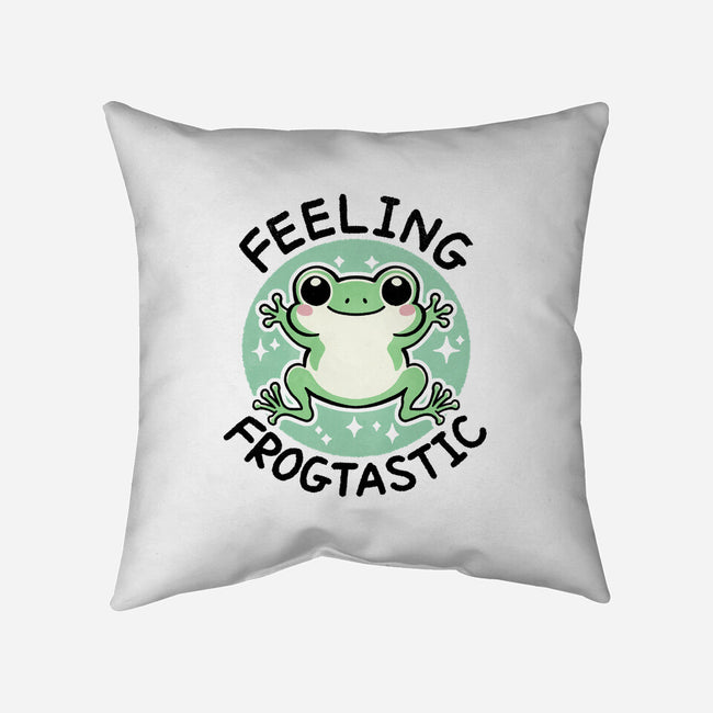 Feeling Frogtastic-None-Non-Removable Cover w Insert-Throw Pillow-fanfreak1