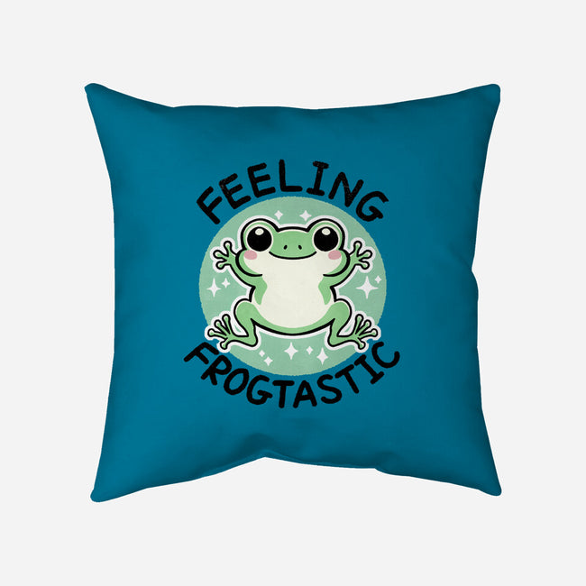 Feeling Frogtastic-None-Removable Cover w Insert-Throw Pillow-fanfreak1