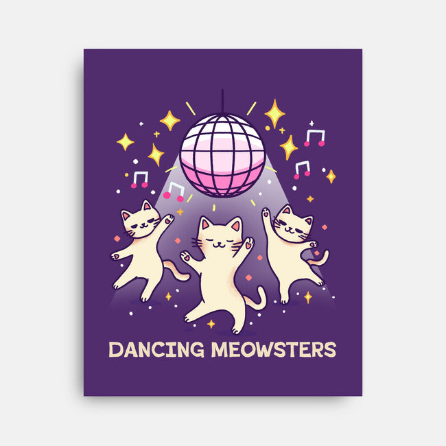 Dancing Meowsters-None-Stretched-Canvas-fanfreak1