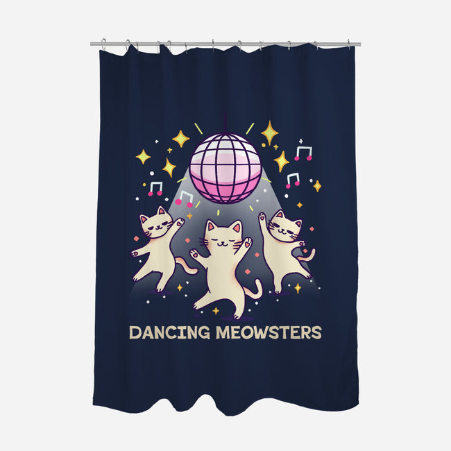 Dancing Meowsters-None-Polyester-Shower Curtain-fanfreak1