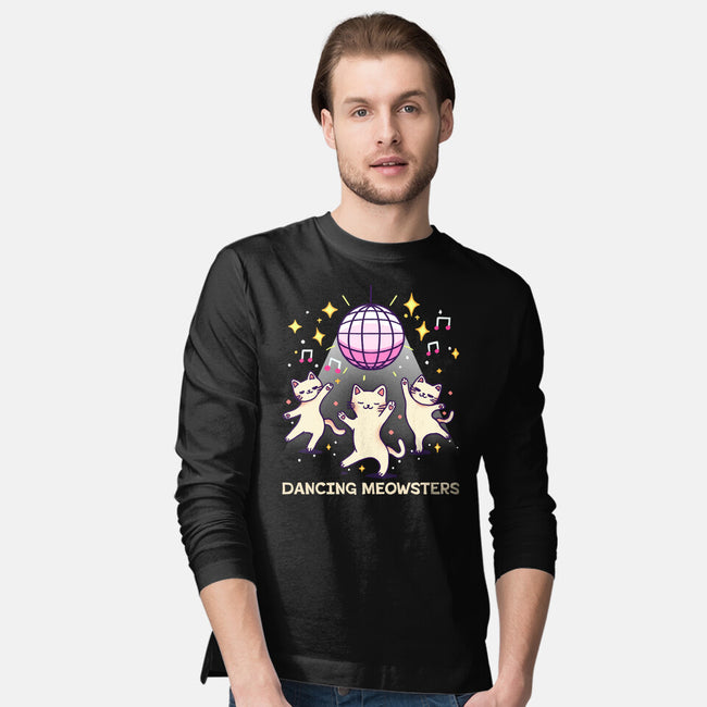 Dancing Meowsters-Mens-Long Sleeved-Tee-fanfreak1