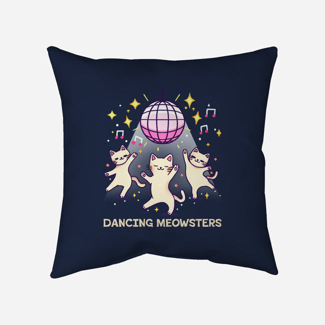 Dancing Meowsters-None-Removable Cover w Insert-Throw Pillow-fanfreak1