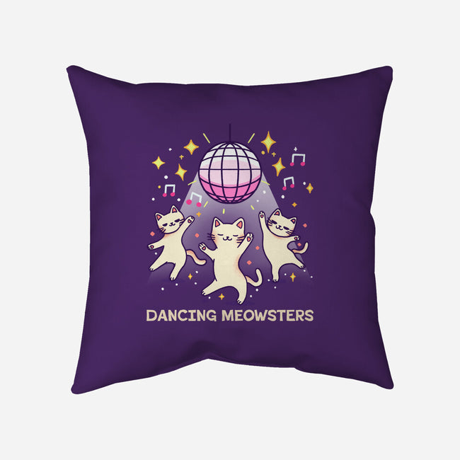 Dancing Meowsters-None-Removable Cover-Throw Pillow-fanfreak1