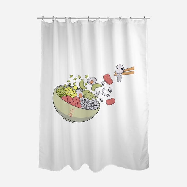 Kodama Poke-None-Polyester-Shower Curtain-Claudia