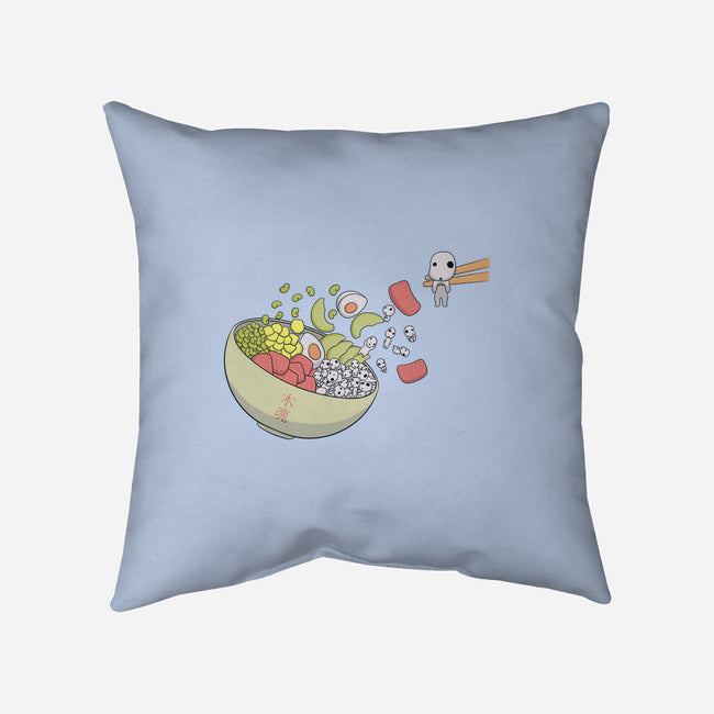 Kodama Poke-None-Non-Removable Cover w Insert-Throw Pillow-Claudia