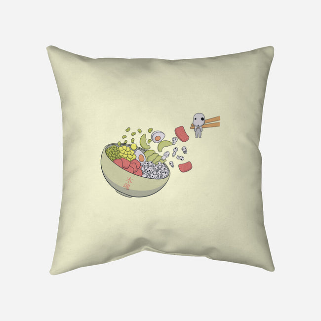 Kodama Poke-None-Non-Removable Cover w Insert-Throw Pillow-Claudia