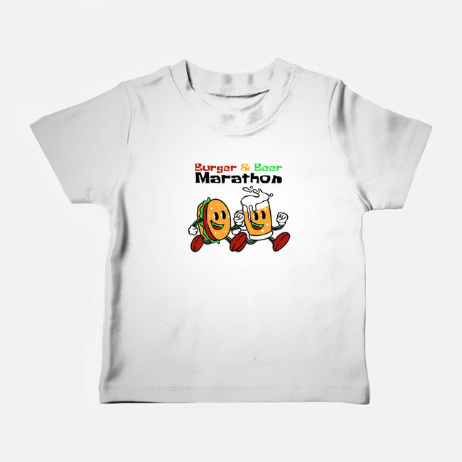 Burger And Beer Marathon-Baby-Basic-Tee-naomori