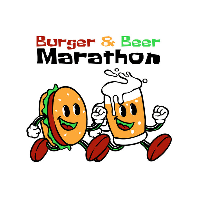 Burger And Beer Marathon-Unisex-Baseball-Tee-naomori