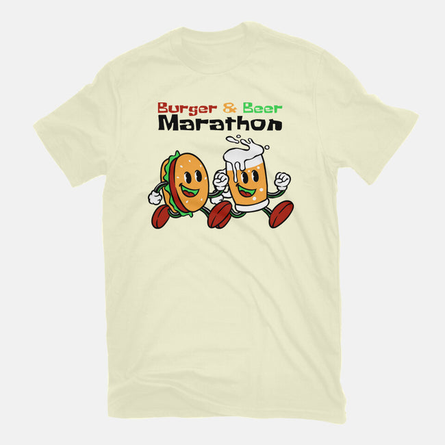 Burger And Beer Marathon-Mens-Premium-Tee-naomori