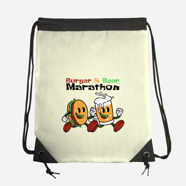 Burger And Beer Marathon-None-Drawstring-Bag-naomori