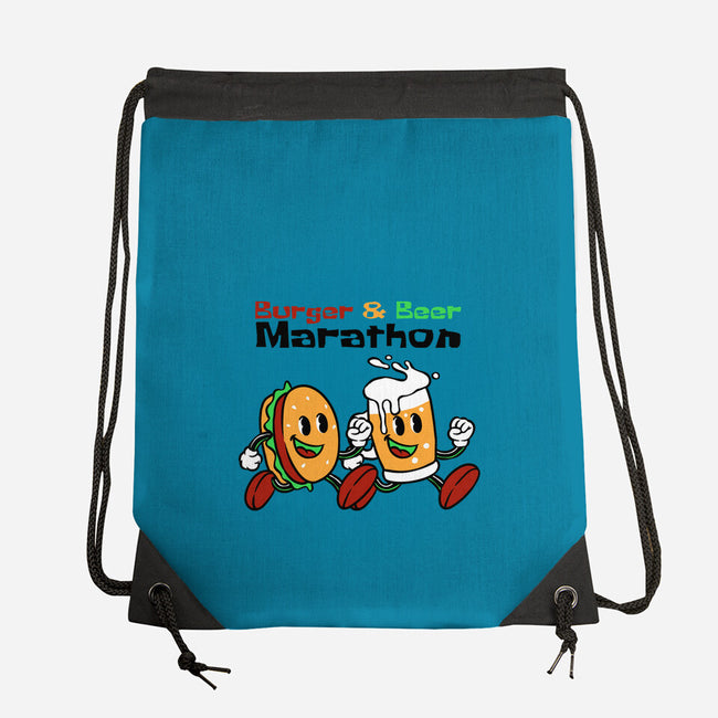 Burger And Beer Marathon-None-Drawstring-Bag-naomori