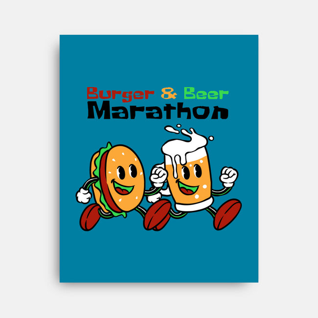 Burger And Beer Marathon-None-Stretched-Canvas-naomori
