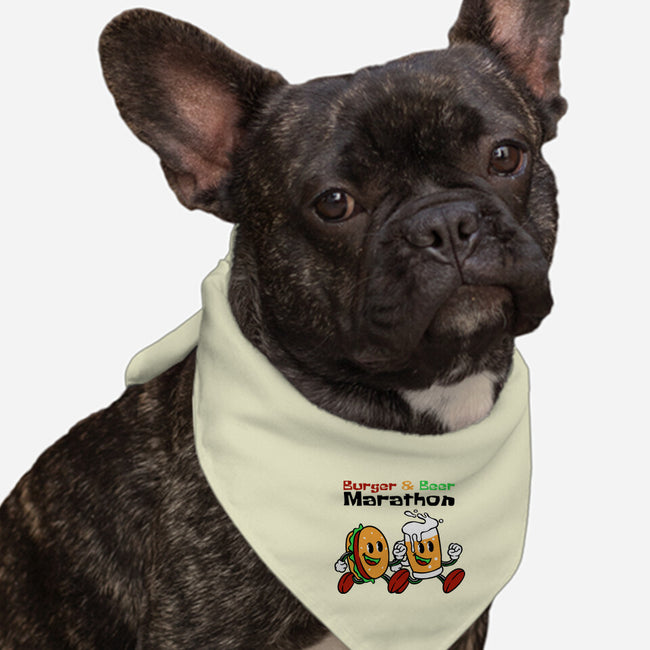 Burger And Beer Marathon-Dog-Bandana-Pet Collar-naomori