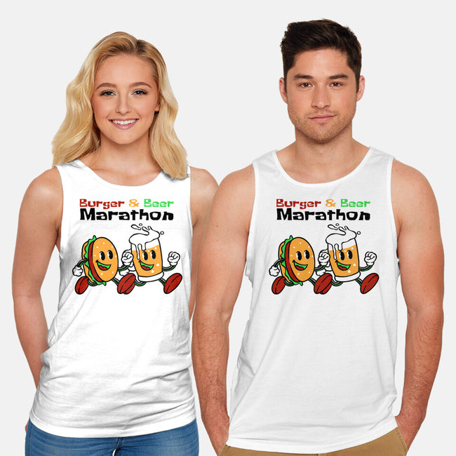 Burger And Beer Marathon-Unisex-Basic-Tank-naomori