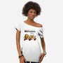 Burger And Beer Marathon-Womens-Off Shoulder-Tee-naomori