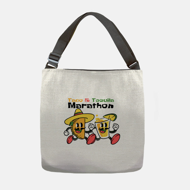 Taco And Tequila Marathon-None-Adjustable Tote-Bag-naomori