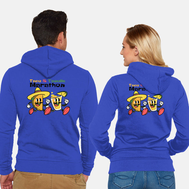 Taco And Tequila Marathon-Unisex-Zip-Up-Sweatshirt-naomori