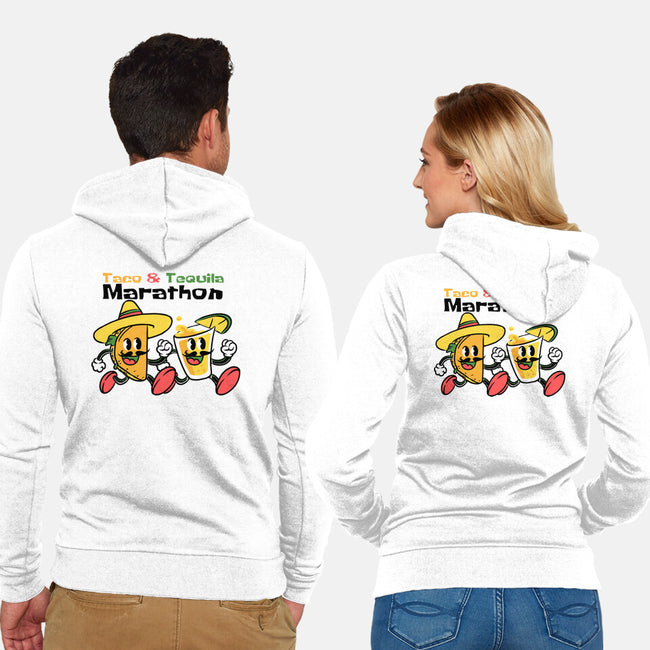 Taco And Tequila Marathon-Unisex-Zip-Up-Sweatshirt-naomori