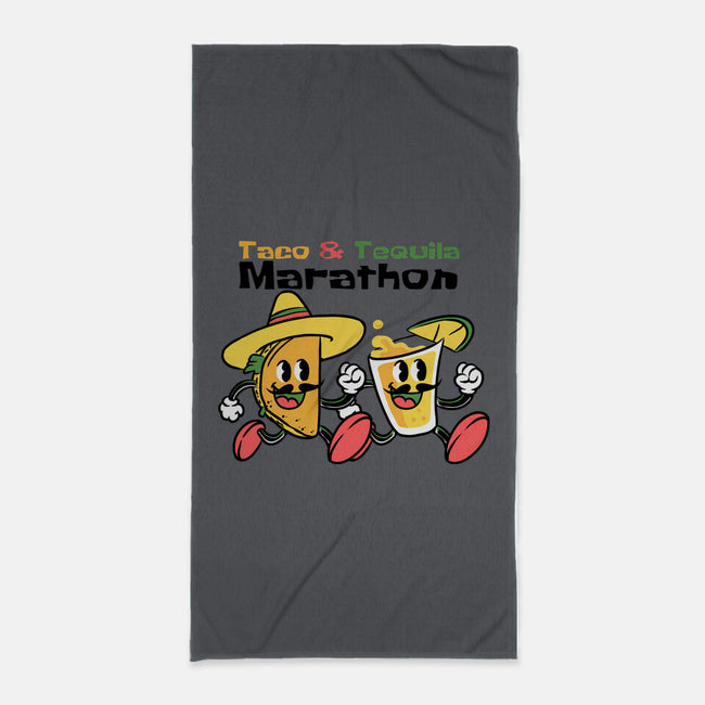 Taco And Tequila Marathon-None-Beach-Towel-naomori