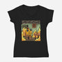 Bad Dice-Womens-V-Neck-Tee-nickzzarto