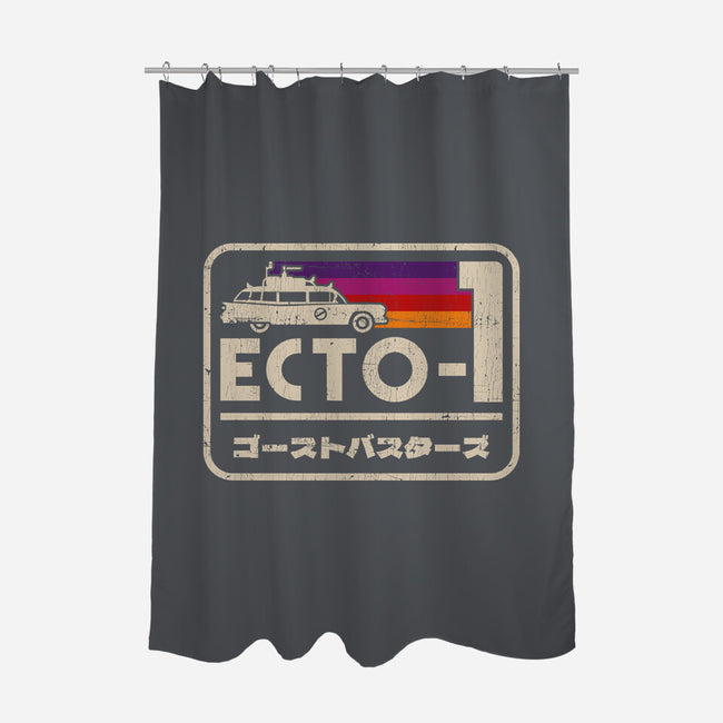 Iconic Ecto-1-None-Polyester-Shower Curtain-sachpica