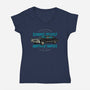 Saving People And Hunting Things-Womens-V-Neck-Tee-gorillafamstudio