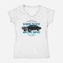 Saving People And Hunting Things-Womens-V-Neck-Tee-gorillafamstudio