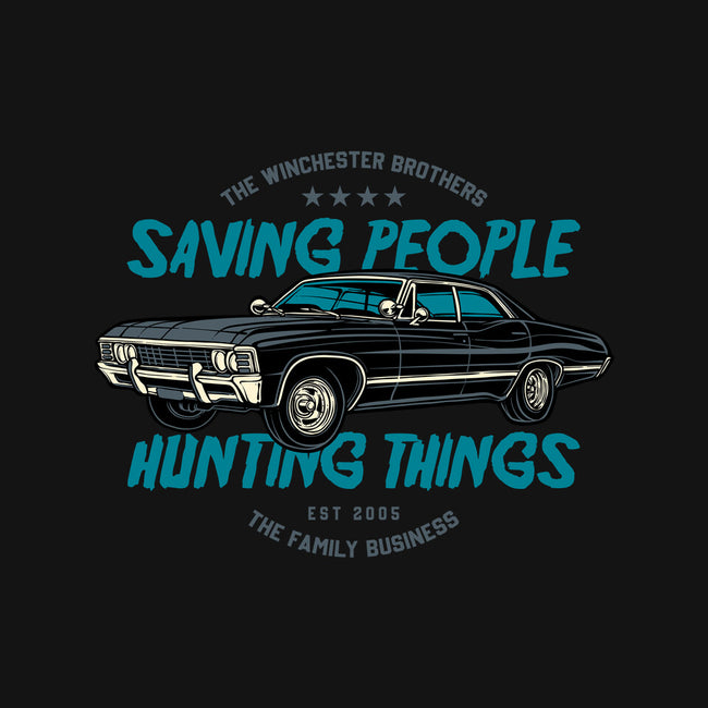 Saving People And Hunting Things-Womens-Fitted-Tee-gorillafamstudio