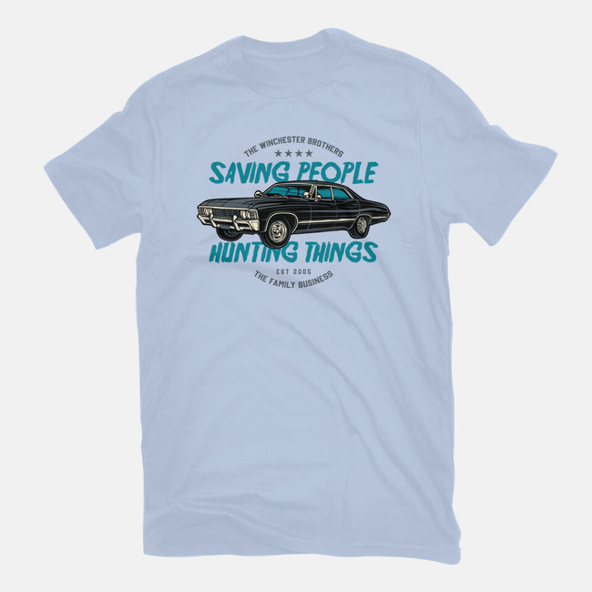 Saving People And Hunting Things-Mens-Heavyweight-Tee-gorillafamstudio