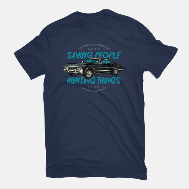 Saving People And Hunting Things-Mens-Heavyweight-Tee-gorillafamstudio