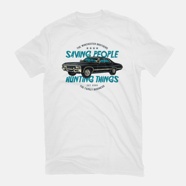 Saving People And Hunting Things-Mens-Heavyweight-Tee-gorillafamstudio