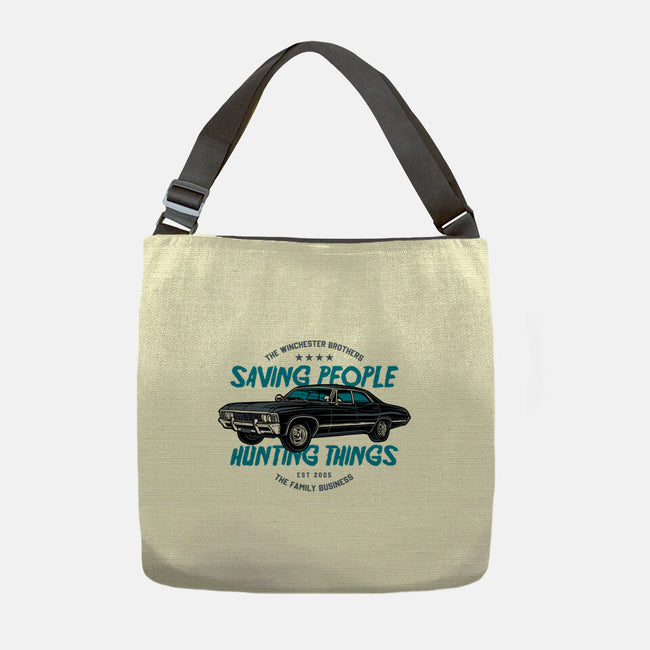 Saving People And Hunting Things-None-Adjustable Tote-Bag-gorillafamstudio