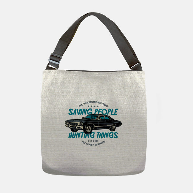 Saving People And Hunting Things-None-Adjustable Tote-Bag-gorillafamstudio