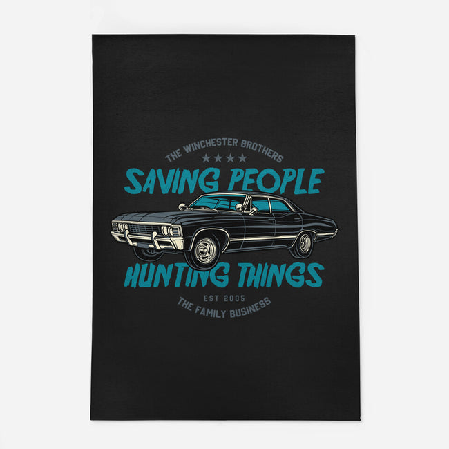 Saving People And Hunting Things-None-Indoor-Rug-gorillafamstudio