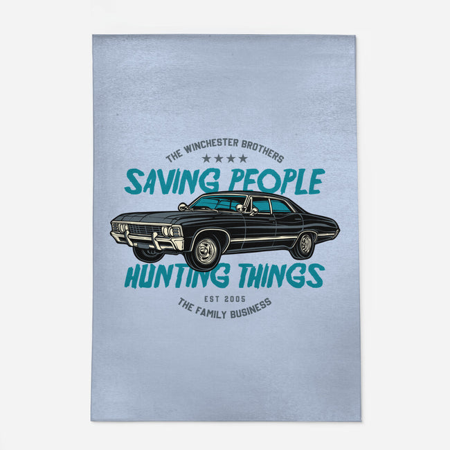 Saving People And Hunting Things-None-Indoor-Rug-gorillafamstudio