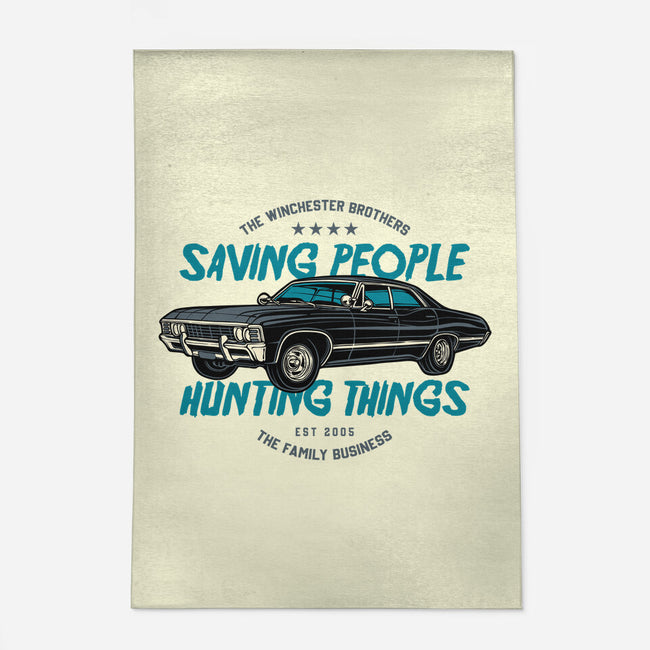 Saving People And Hunting Things-None-Indoor-Rug-gorillafamstudio