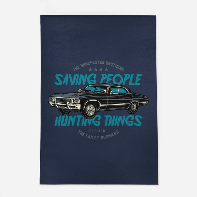 Saving People And Hunting Things-None-Indoor-Rug-gorillafamstudio