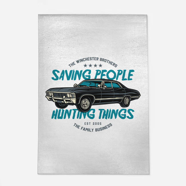 Saving People And Hunting Things-None-Indoor-Rug-gorillafamstudio