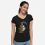 IQ Dropping-Womens-V-Neck-Tee-Tronyx79