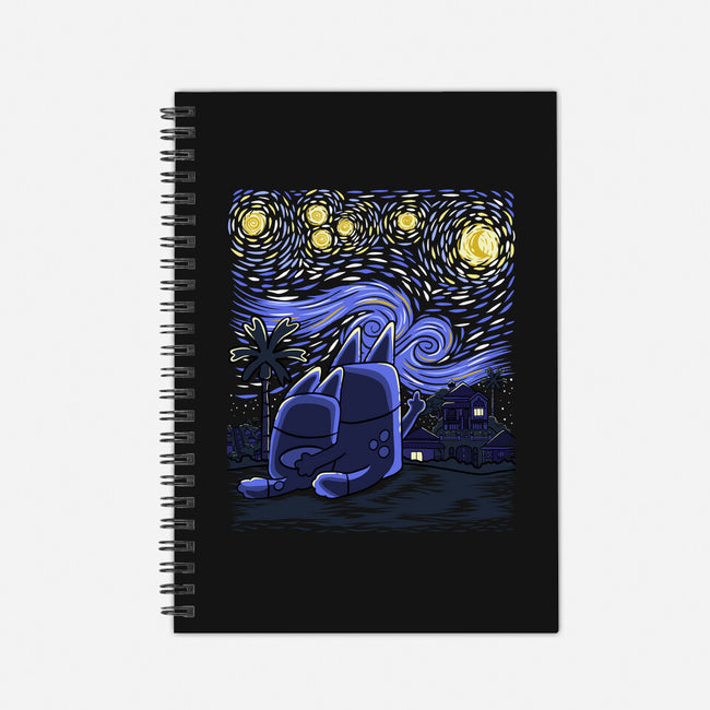 Heeler Night-None-Dot Grid-Notebook-Agaena
