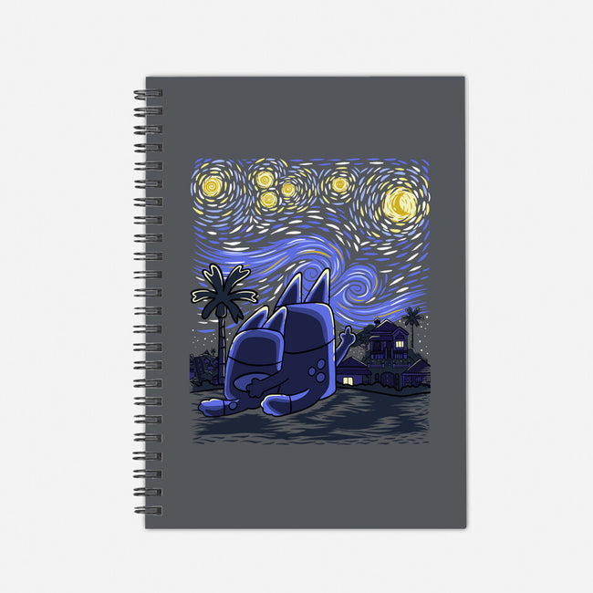 Heeler Night-None-Dot Grid-Notebook-Agaena