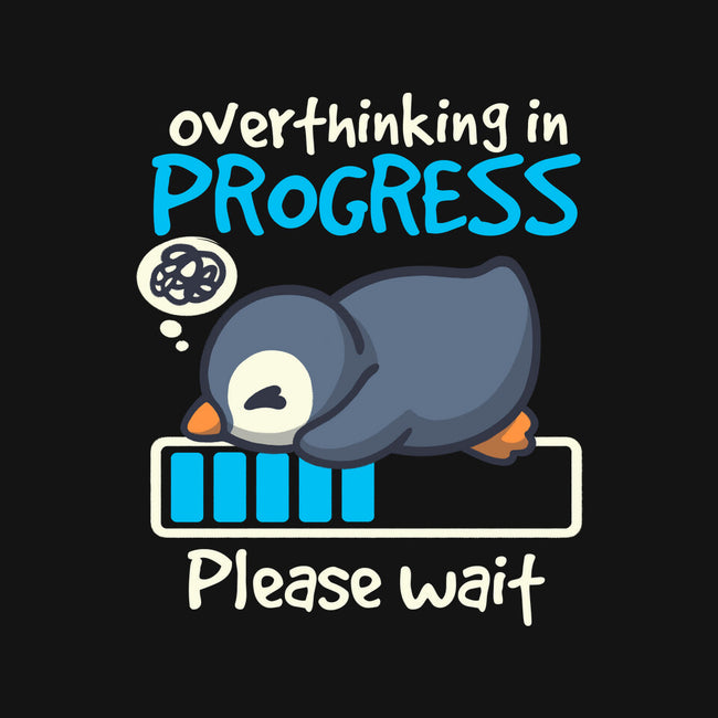 Penguin Overthinking In Progress-None-Removable Cover-Throw Pillow-NemiMakeit